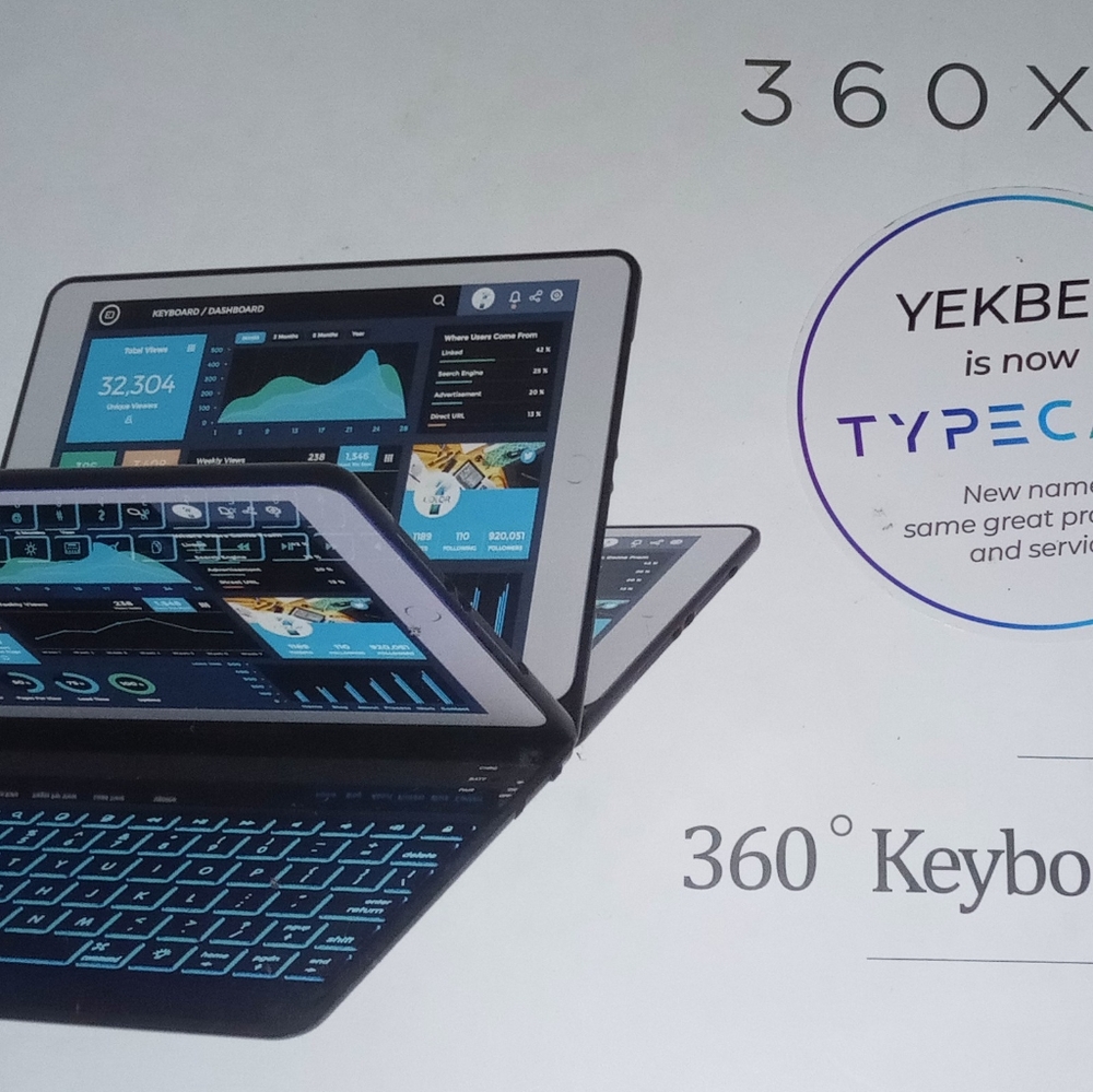 Yekbee 360 degree keyboard for iPad 9.7
